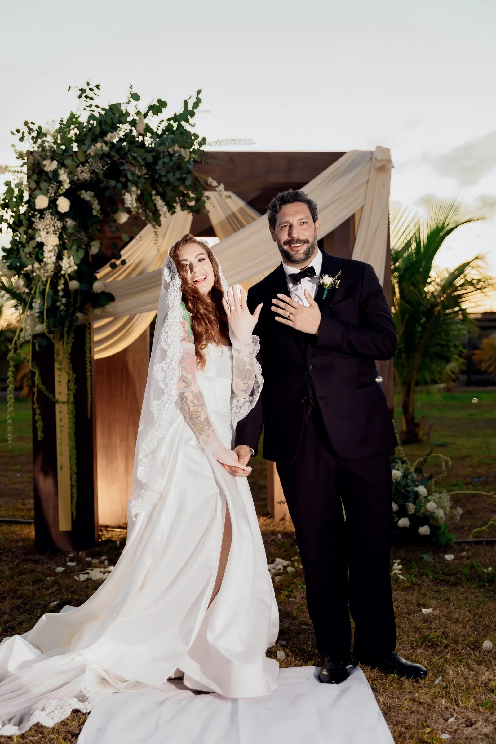 A wedding in the garden at Dolce Vita Estate.